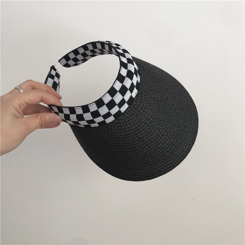 Women's Summer Straw Sun Hat - Duckbill Cap for Travel and Beach