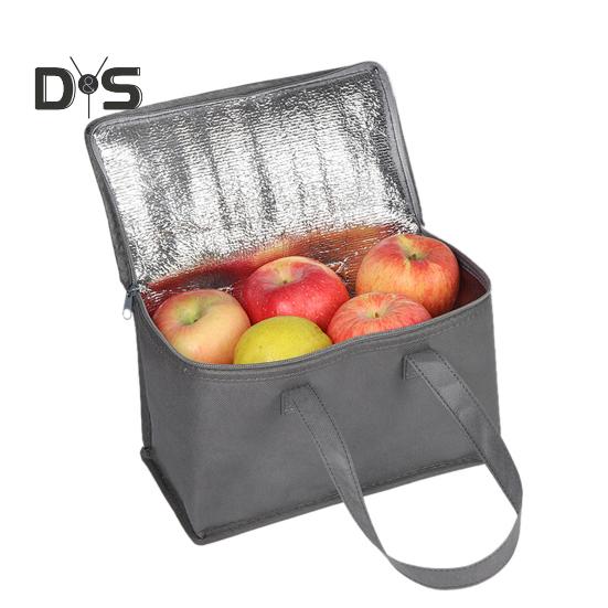 Portable Lunch Bag Wide Opening Lunch Tote Aluminum Foil Insulated Bag Outdoor Picnic Camping Hiking Food Drink Carrier