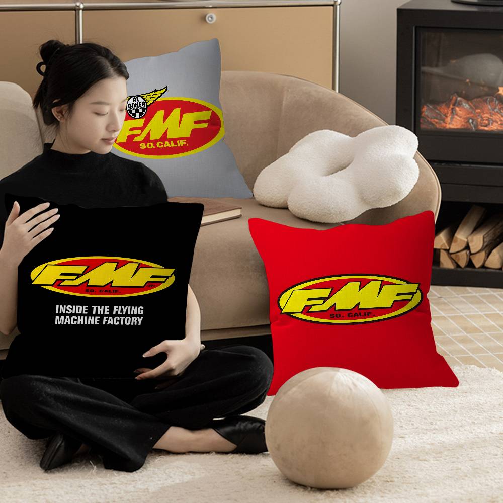 F-FMF Racing Logo Personalized Pillow Cover Kids Bedroom Wild Party Decor Pillowcase Kid Birthday Shower Gift