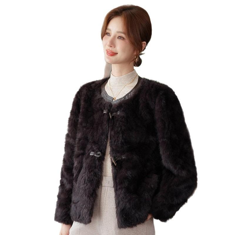 Hochwertige Herbst- und Winterkleidung für Mütter, kurze Jacke aus imitiertem Nerzvelours, Winterkleidung für ältere Damen, verdicktes Thermotop