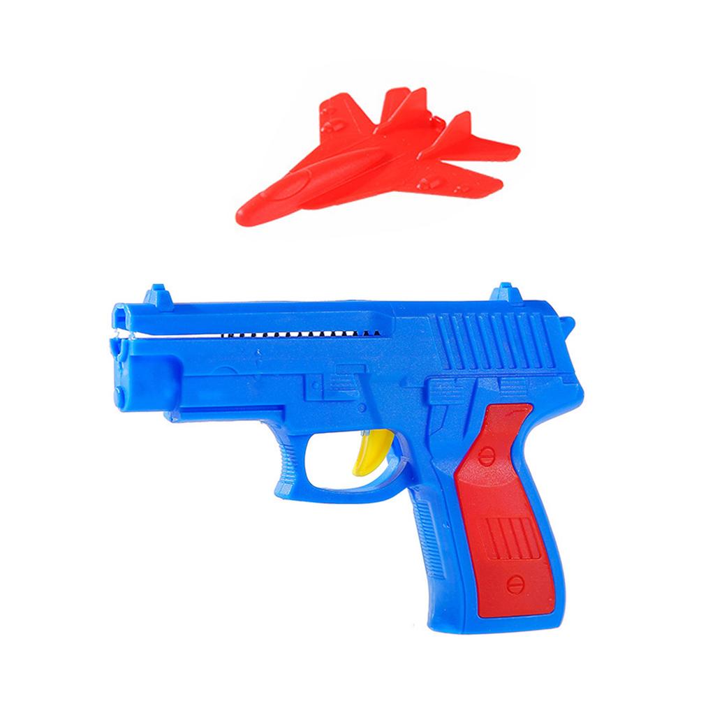 Hand Throwing Airplane Guns Toy for Outdoor Kids Launcher Plane Toy Goody Bag Filler Interactive Ejection Guns Party Toy