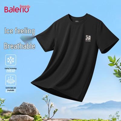 Baleno Men's Ice Silk Pique Graphic T-Shirt