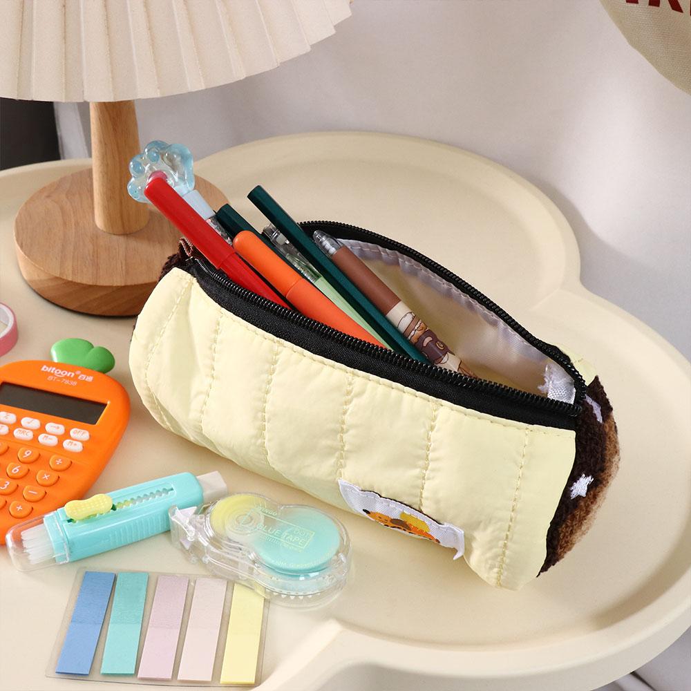 Funny Stationery Bag Pen Holder Pen Case Design Cake Roll Pencil Bag  Student