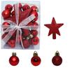 30pcs Plastic Christmas Ornaments Glitter Xmas Tree Toppers  New Year Celebration