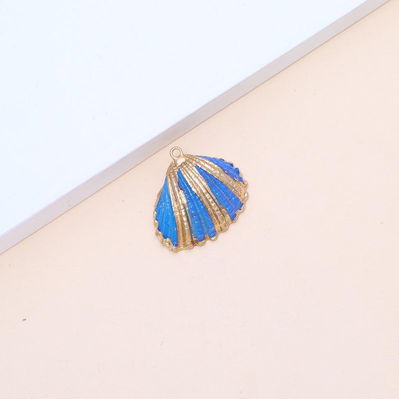 Electroplated Natural Shell Conch Scallop Pendant for DIY Necklace & Bracelet Jewelry
