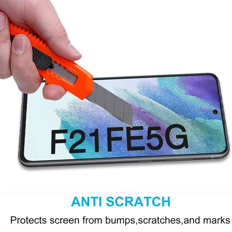 4pcs For Galaxy S21FE Tempered Glass For Samsung Galaxy S21 FE 5G Full Cover Screen Protector 9H 2.5D Glass Film