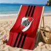 Asciugamano da Spiaggia Emblema River Plate, Asciugatura Rapida, Facile da Curare, Adatto sia per il Fitness che per le Vacanze al Mare, Essenziale Sportivo