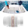Aramox Marine Bilge Air Blower, 4inches In-Line Bilge DC Air Blower Engine Ventilation Fan White for Yacht RV (24V)