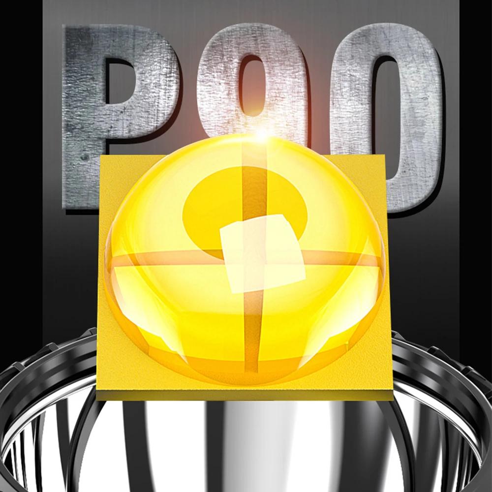 Most Powerful Handheld Flashlight High Power Spotlight Work Light USB Rechargeable Searchlight Long Range Torch Camping Lantern