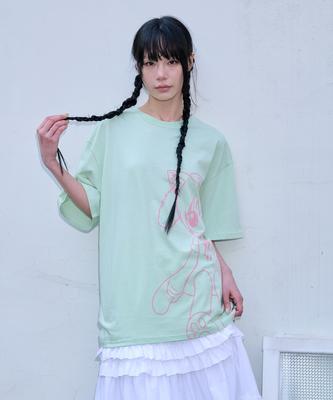 Isjabaibeu Cat Girl T Shirt - Mint