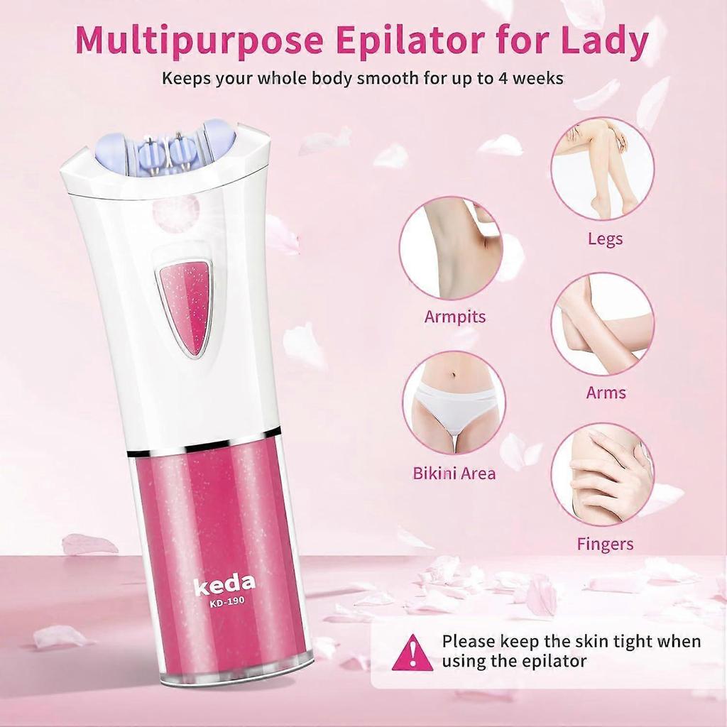 2026 Latest Model  Skin Epilator - Women's Facial Smooth Glide Epilator with LED Light - Wireless Facial Epilator - Women's Electric Epilator for