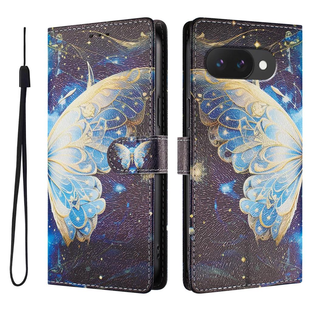 Oukitel C26 Painted Flowers Cartoon Flip Case with Card Slots for C5 2025