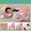 Cute Cartoon Animal Rainbow Unicorn Pillow Soft Plush Toy Cushion Embroidered Stuffed Doll For Girls 35cm