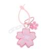 Pink Cherry Blossom Key Chain Fabric Sakura Pendant Cute Flower Key Ring Backpack Charms Car Decoration Bag Accessories