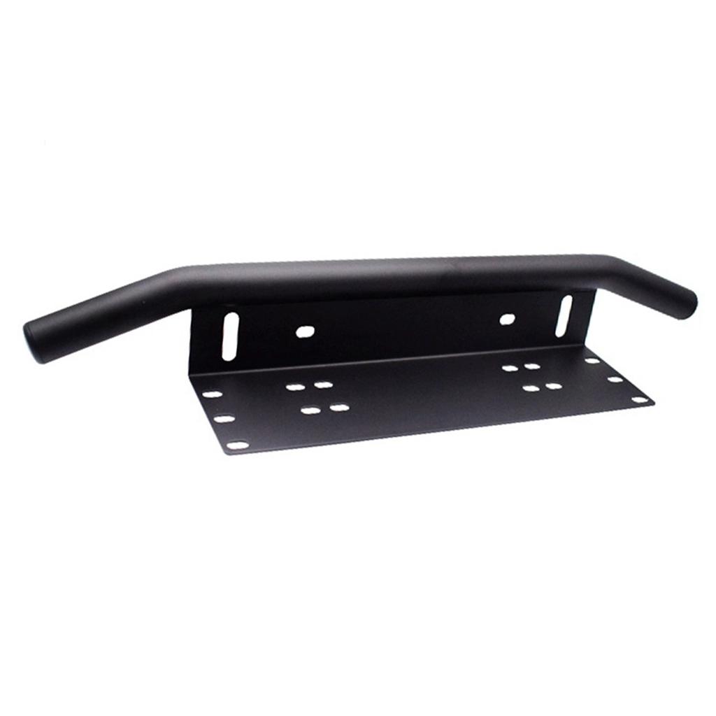 Car Front License Plate Mounting Bracket Black Universal Fit Front Grille LED Spotlight Holder for Automobiles