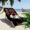 Retro MUFC Canvas Print Beach Towel, Large Soft Quick Dry Towel for Beach Camping Swimming