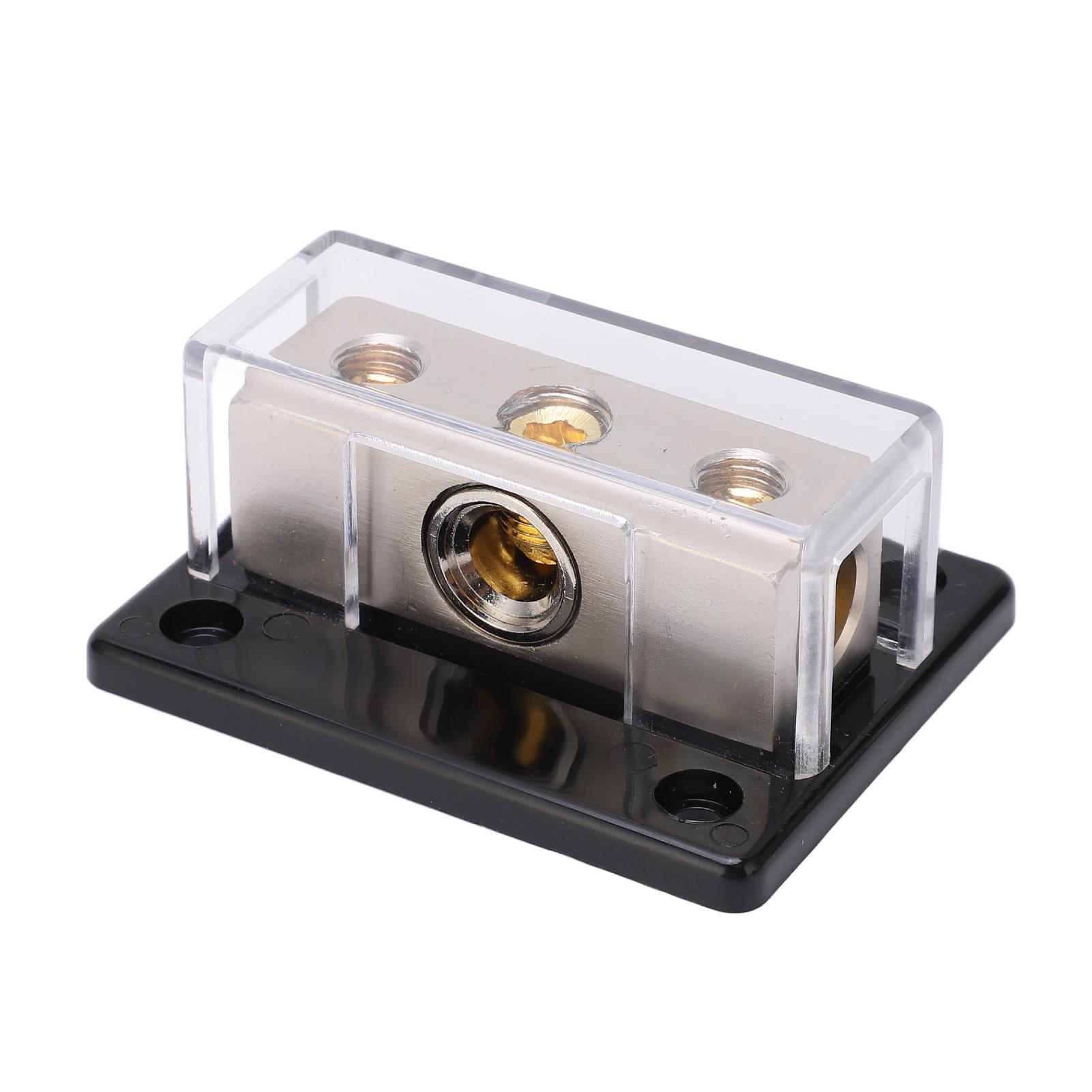 

2-канальный блок распределения питания 0GA вход 4GA выход Распределительный соединительный блок Универсальный для автомобильной аудиосистемы