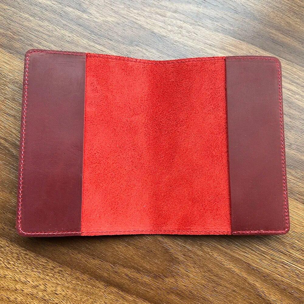 Retro Genuine Leather British Passport Cover Travel Passport Case Men Retro Cover On The Passport