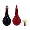 Colorful Dot Rooster Shape Flower Vases, 2 Piece Funny Resin Long Neck Chicken Sculpture For Living Room Office Decoration