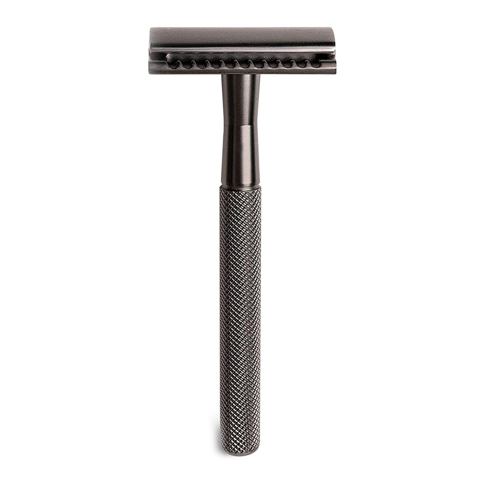 

Портативная безопасная бритва с металлической ручкой и головкой из цинкового сплава для мужчин и женщин 1 чёрный