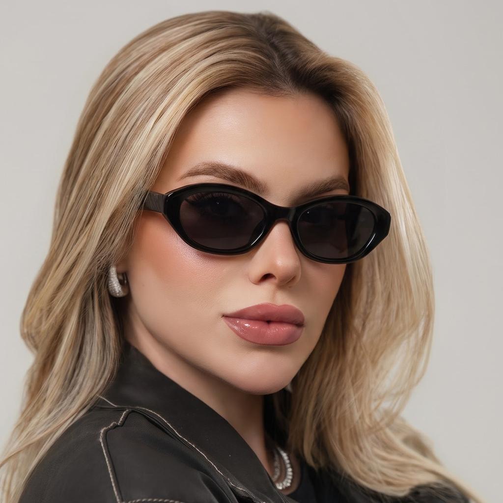 European and American fashion new irregular cat eye sunglasses advanced sense UV protection sunglasses personalized trend glasses women