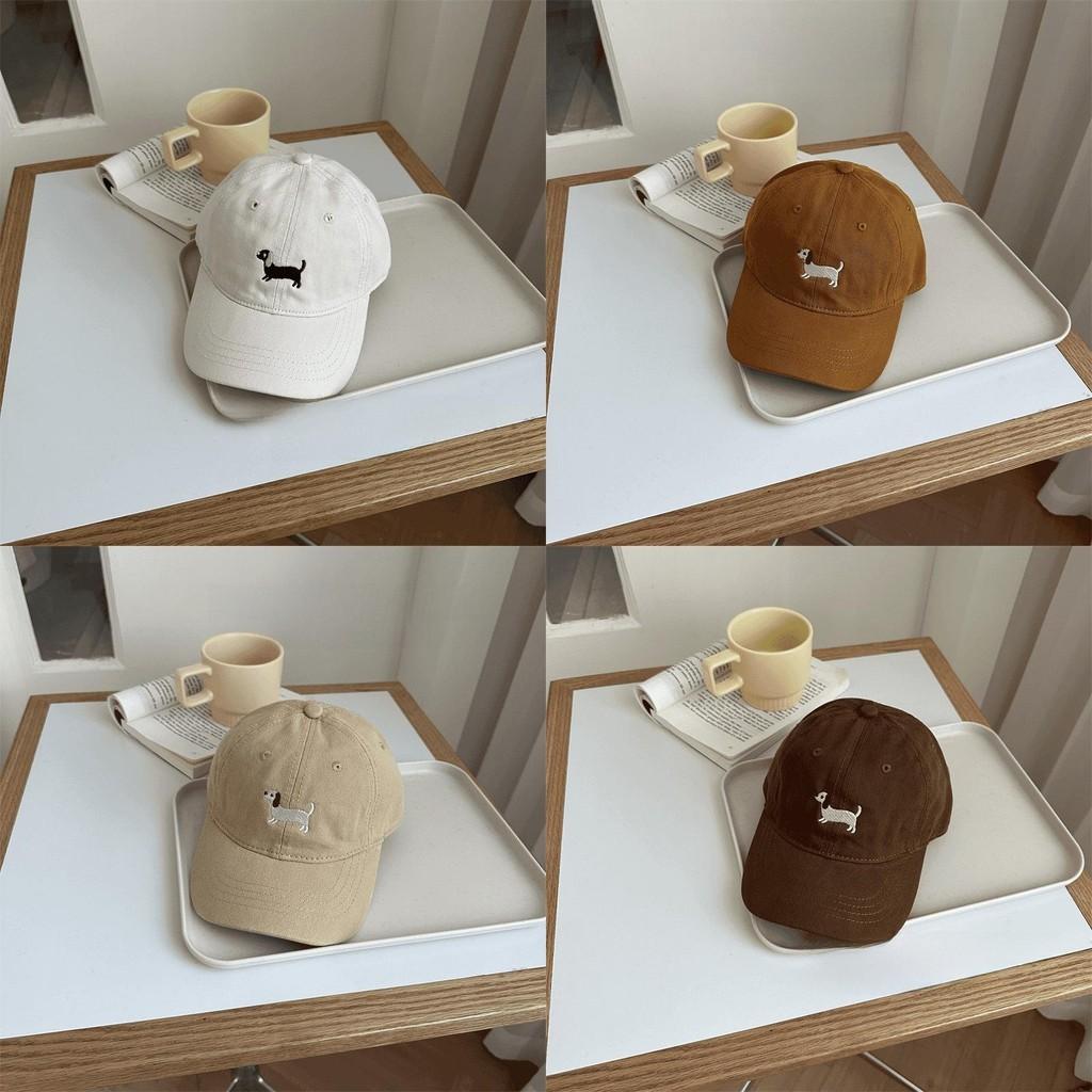 Baby Dachshund Embroidered Baseball Cap For Kids Spring Sun Protection Sunshade