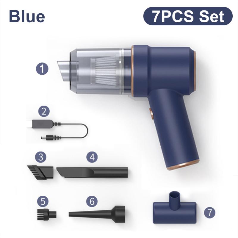 High Suction 2 In 1 Car Vacuum Cleaner Wireless Charging Air Duster Handheld High-power Vacuum Cleaner for Home Office