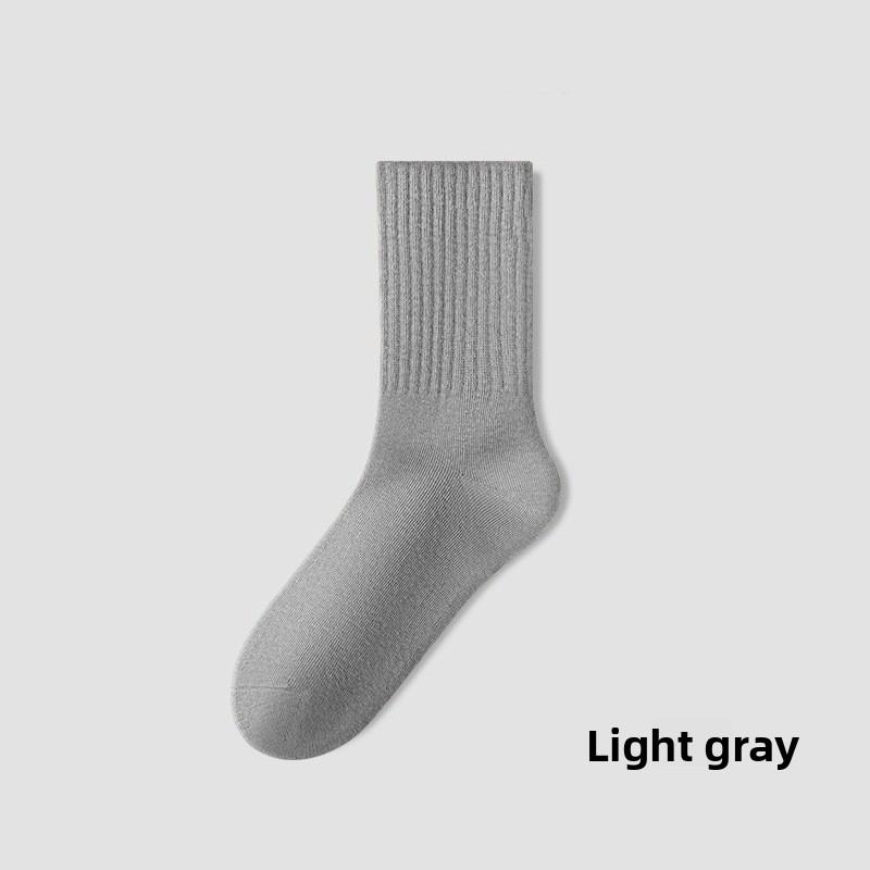 Damen Herbst und Winter Alle Arten von reiner Baumwolle Antibakteriell Deodorant Anti-Pilling Nahtlose Kniestrümpfe