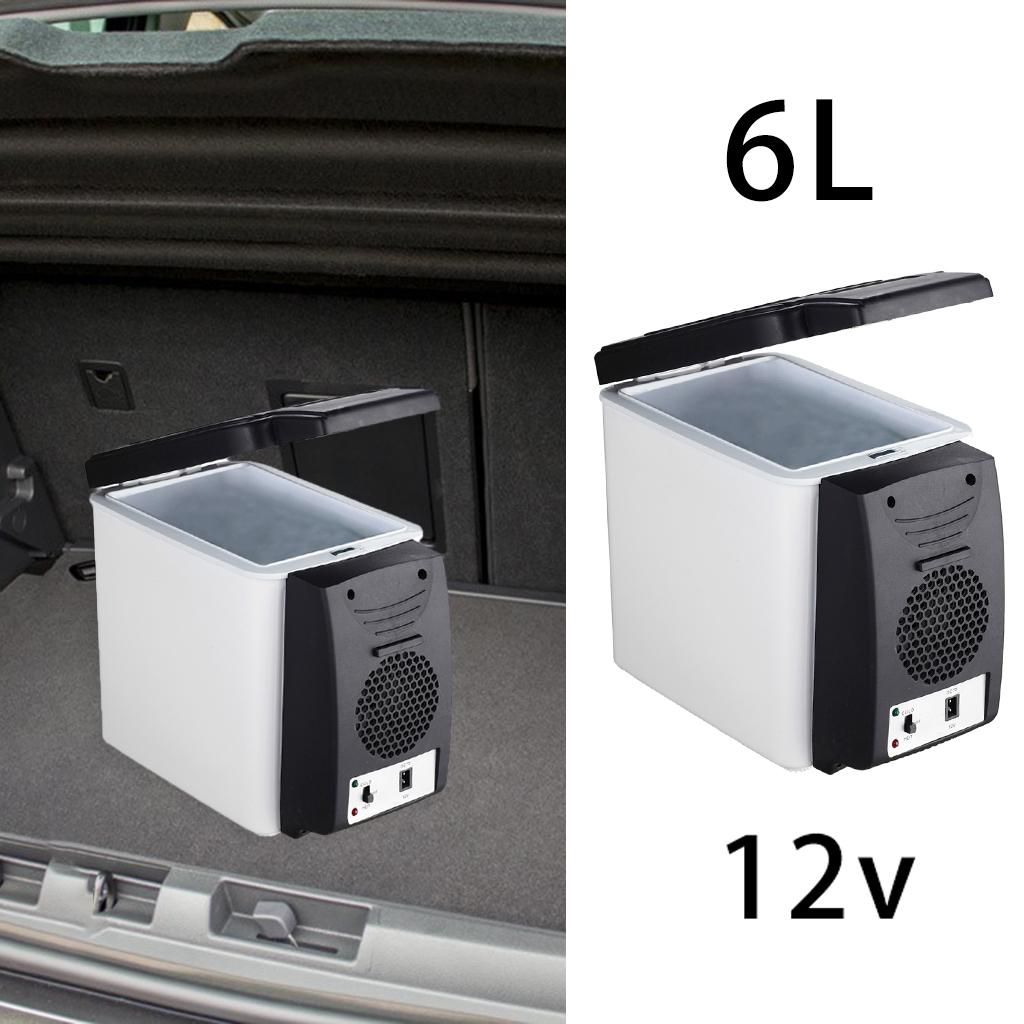 6L Portable Compact Fridge 12V Car Refrigerator Freezer for Camping