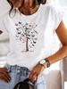 Star Lovely Style Trend Clothing Fashion Tee Women T-shirt Summer Short Sleeve Print Clothes Graphic T Shirt Female Tee Tops