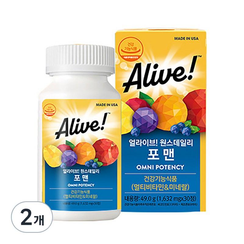Alive Once Daily For Men Multivitamin, 30 Tablets, 2 Units