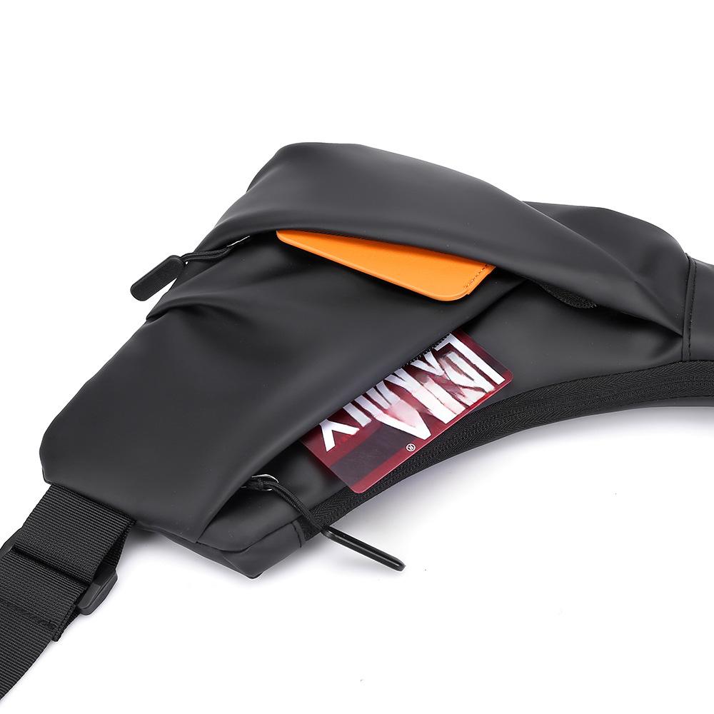 Trendy Cool Triangular Men's Shoulder Bag Fashion Casual Large Capacity Male Breast Bag High Quality Oxford Waterproof Men's Chest Bag for Outdoor Use