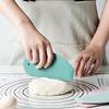 Round Edge Clear Scale Cream Scraper Silicone Ergonomic Multi-use Dough Cutter for Kitchen