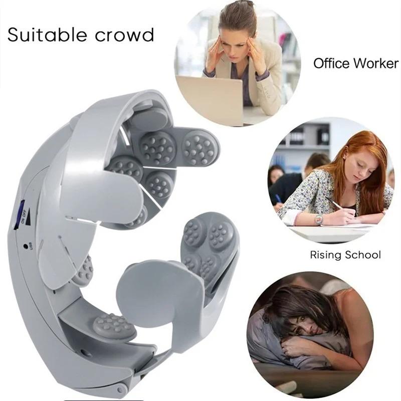 Multifunctional Head Massage Instrument Scalp Massager Relax Easy Acupuncture Point Brain Massager Health Care Device