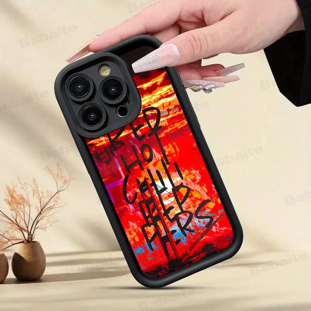 Red Hot Chili P-Peppers Band Phone Case For iPhone 17 16 15 14 13 12 11 Pro Max Silicone Back Cover