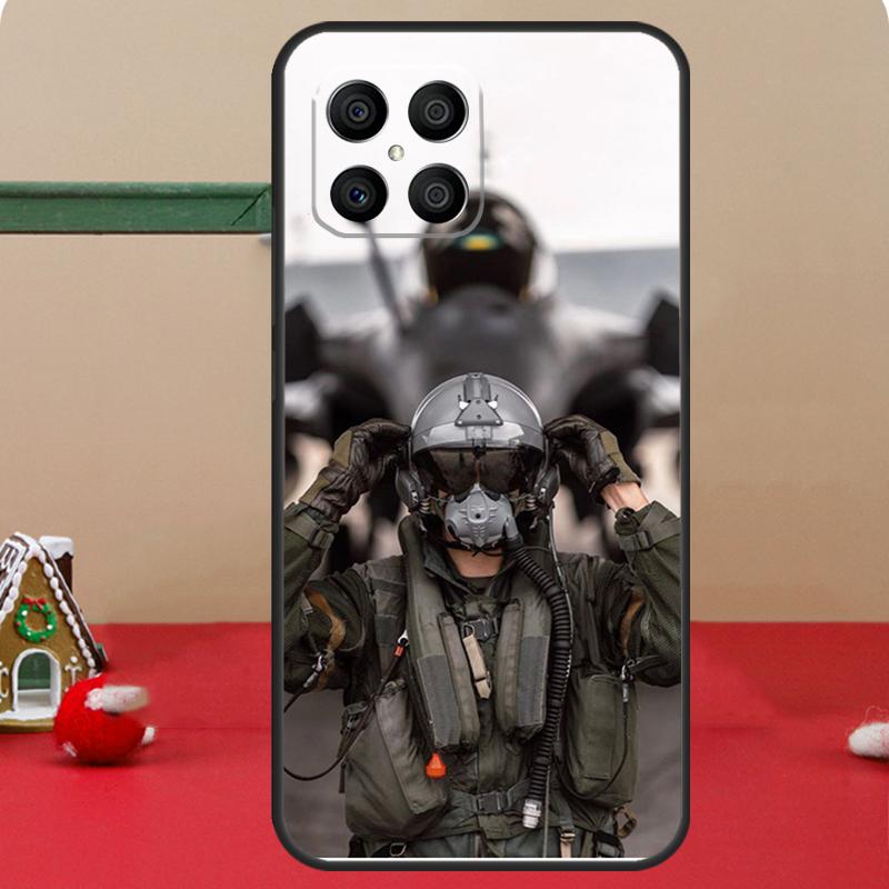 Military Aircraft Warship Fighter Case For Honor Magic 8 5 6 7 Lite Honor 400 Pro 200 70 90 X8c X8b X9a X9b X9c X9d Win Cover