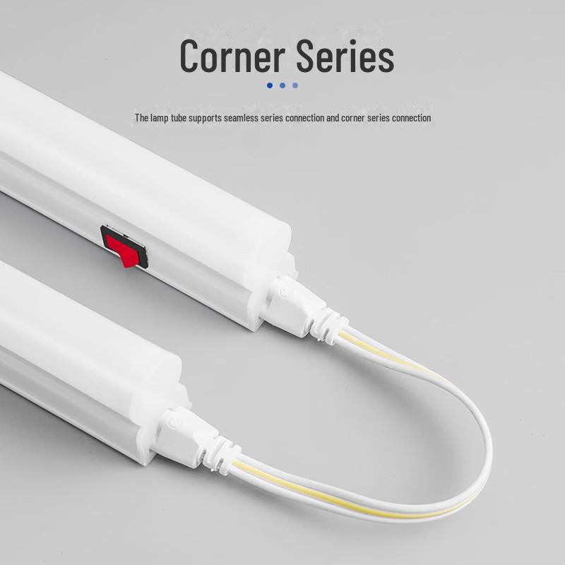 T8 Workbench Assembly Line with Integrated T5 Switch, LED Cover, High Brightness 1.2m Strip Light for Car Wash