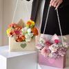 Florist Bouquet Envelope Boxes 5 Piece Handbag-Shaped Flower Folding Storage Floral Envelope Box For Wedding Engagement