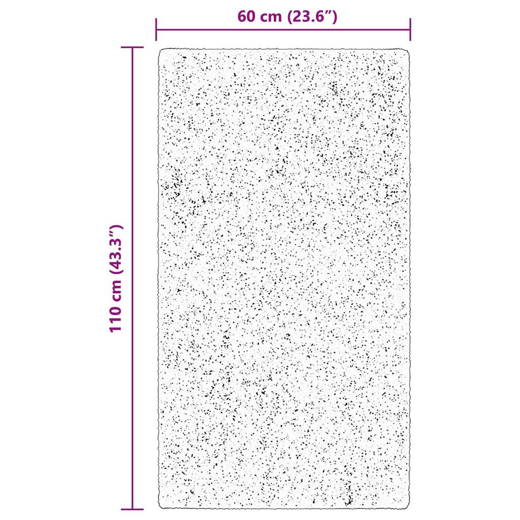 Medium Pile Soft and Washable Rug HUARTE Brown
