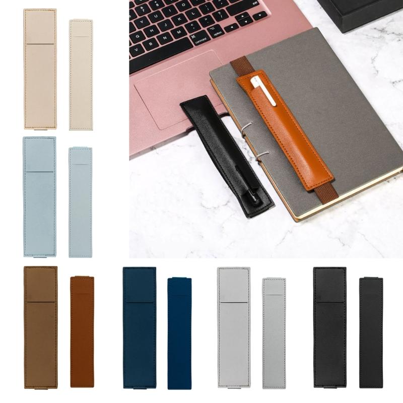 2Pcs Elastic Band Pencils Case for Hardcover Notebook PU Pencil Pouches Pen Organiser for Hardcover Journal Planner