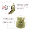 Gdy Set of 2 Dinosaur Keychains, Cute Plush Bag Charms, Hanging Toys, Birthday Gifts, Back To School Gifts (Red + Gray)