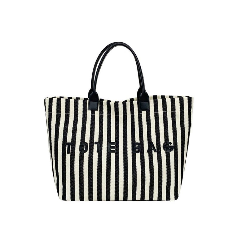 Canvas Women s Handbag Large Capacity Shopping Bag Casual Shoulder Bag Casual Wear чёрный
