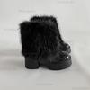 Fashion Fashion Thick Bottom Fur Pants Short Boots Women's Autumn Winter Ankle Boots Bottes Femmes Black Beige Botines De Mujer Size 35