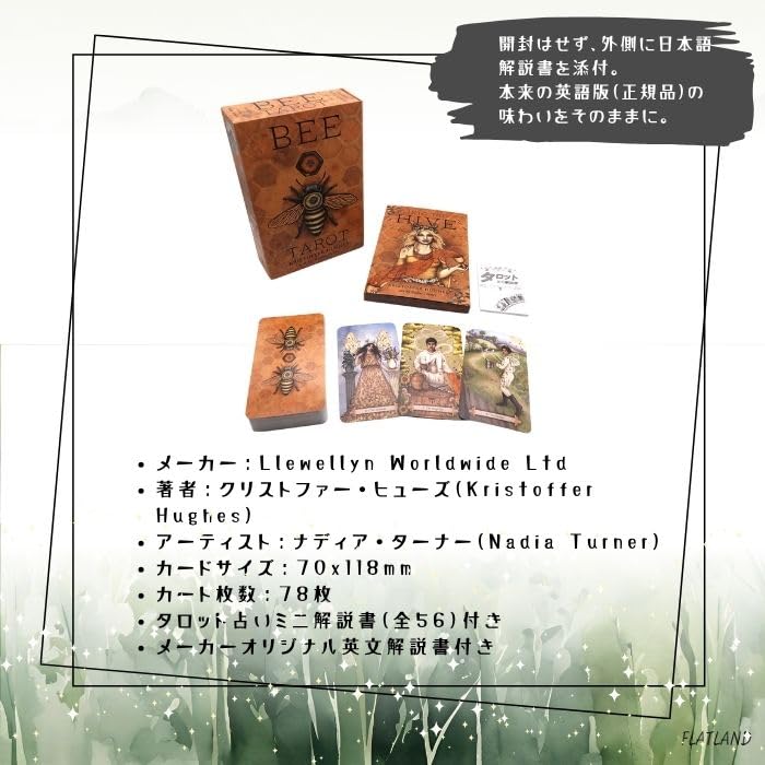 Včelí Tarot Tarotový Výklad Japonský Návod Autentický Tarot 78 Karet Návod, Včetně, Karty,