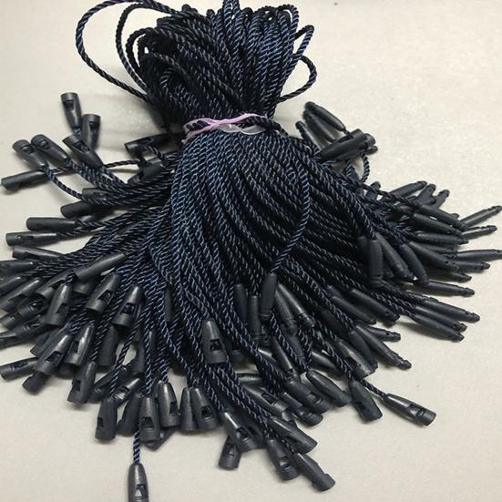 100Pcs Hang Tag Strings Firmly Tear-resistance Clothes Tag Ropes with Fastener Hook Daily Use