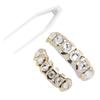 Upper Lower Shining Hip Hop False Teeth Set Halloween Festival Teeth Decoration Brace