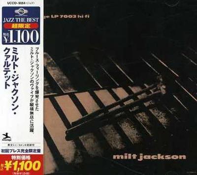 CD MILT JACKSON  Milt Jackson Quartet UCCO9054 Prestige 2007 Japan ObiJazz Used