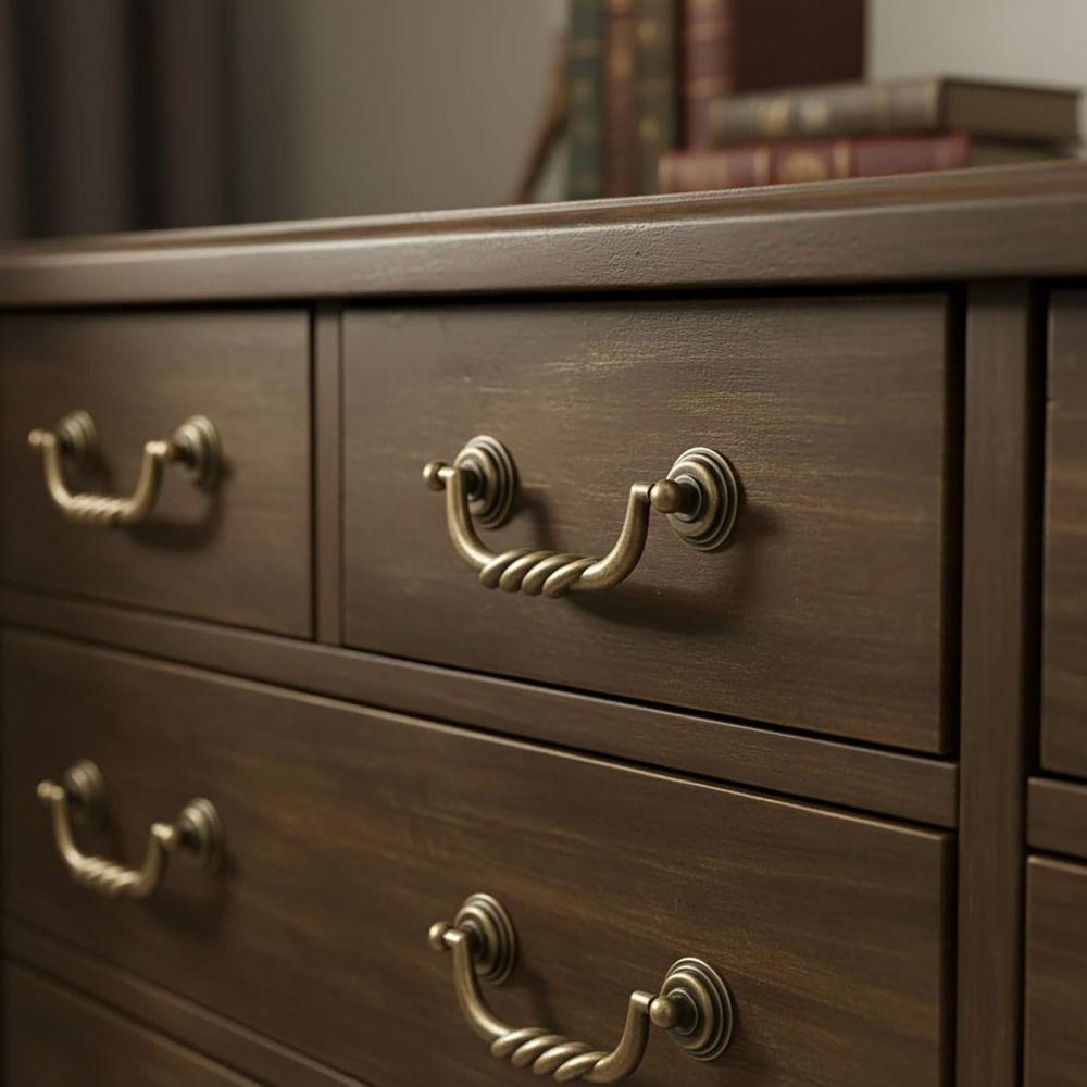 Elegant Drawer Pulls Easy Install Furniture Handles Vintage Style Cabinet Knobs Dresser