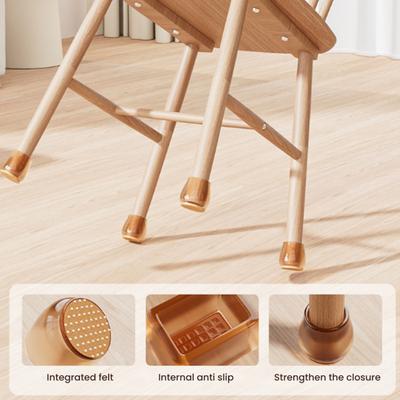 16 Stück Stuhlbeinschutzkappen Anti-Rutsch Stuhlbein Bodenschützer Hockerbeinkappen für Böden Reduzieren