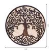 30.48 Cm Round Wooden Wall Decor Panel Wall Hanging Showpiece Plaque, for Living Room, Bedroom, Hallway Plaque for Home Decor